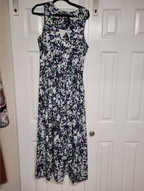 Banana Republic Floral Sleeveless Maxi Dress Size 12
